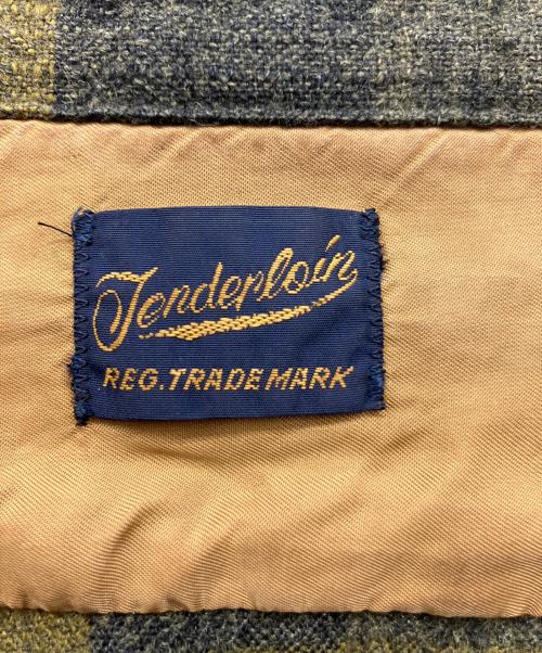 TENDERLOIN（テンダーロイン）TENDERLOIN (テンダーロイン) ネルシャツ グリーン×ブラック サイズ:Mの古着・服飾アイテム