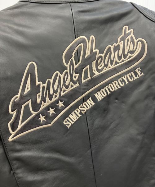 SIMPSON（シンプソン）SIMPSON (シンプソン) ライダースジャケット ブラック サイズ:Mの古着・服飾アイテム