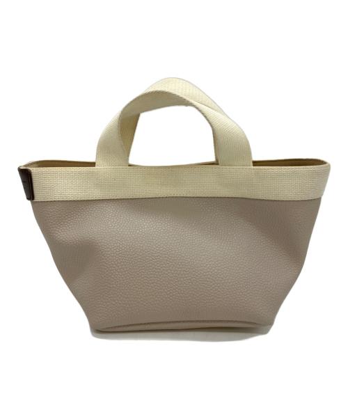 Herve Chapelier（エルベシャプリエ）Herve Chapelier (エルベシャプリエ) ハンドバッグ グレー×ホワイトの古着・服飾アイテム