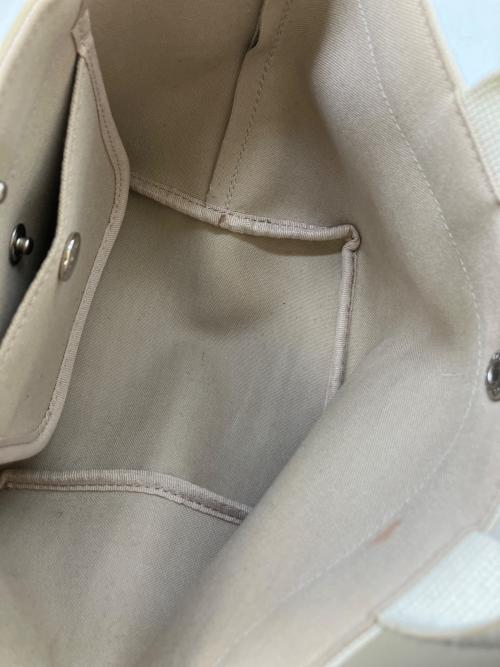 Herve Chapelier（エルベシャプリエ）Herve Chapelier (エルベシャプリエ) ハンドバッグ グレー×ホワイトの古着・服飾アイテム