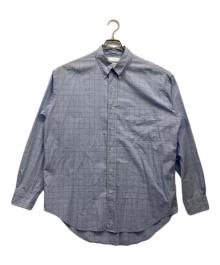 Graphpaper（グラフペーパー）の古着「Thomas Mason L/S B.D Box Shirt」｜スカイブルー