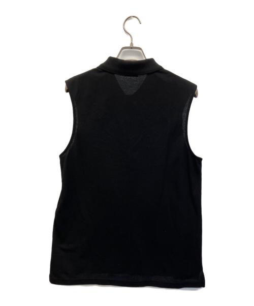 Saint Laurent Paris（サンローランパリ）Saint Laurent Paris (サンローランパリ) ノースリーブポロシャツ ブラック サイズ:Lの古着・服飾アイテム