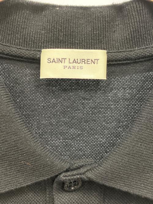 Saint Laurent Paris（サンローランパリ）Saint Laurent Paris (サンローランパリ) ノースリーブポロシャツ ブラック サイズ:Lの古着・服飾アイテム