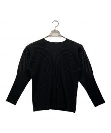 HOMME PLISSE ISSEY MIYAKE（オム プリッセ イッセイ ミヤケ）の古着「長袖カットソー」｜ブラック