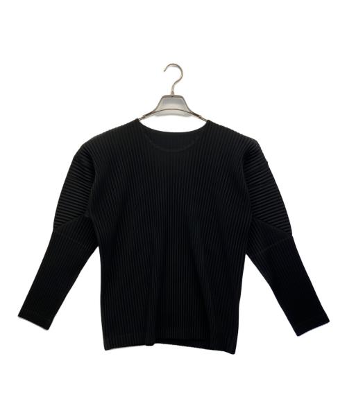HOMME PLISSE ISSEY MIYAKE（オム プリッセ イッセイ ミヤケ）HOMME PLISSE ISSEY MIYAKE (オム プリッセ イッセイ ミヤケ) 長袖カットソー ブラック サイズ:2の古着・服飾アイテム