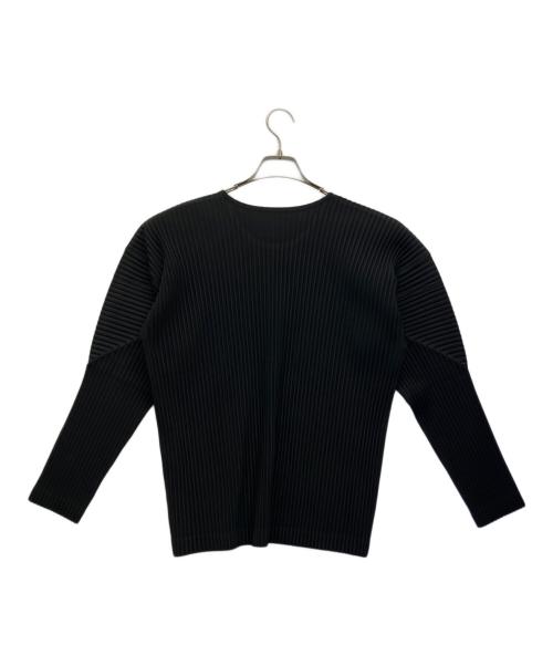 HOMME PLISSE ISSEY MIYAKE（オム プリッセ イッセイ ミヤケ）HOMME PLISSE ISSEY MIYAKE (オム プリッセ イッセイ ミヤケ) 長袖カットソー ブラック サイズ:2の古着・服飾アイテム