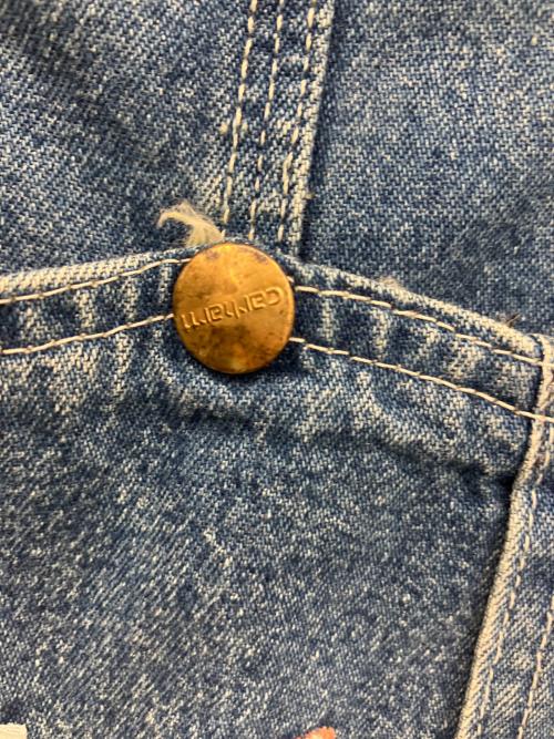 CarHartt（カーハート）CarHartt (カーハート) オーバーオール インディゴ サイズ:28×34の古着・服飾アイテム