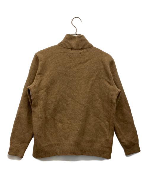 POLO RALPH LAUREN（ポロ・ラルフローレン）POLO RALPH LAUREN (ポロ・ラルフローレン) ハーフジップ厚手ニット ブラウン サイズ:XLの古着・服飾アイテム