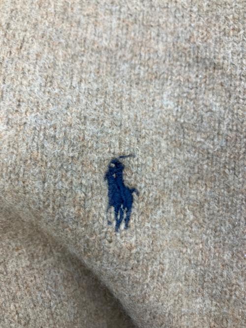 POLO RALPH LAUREN（ポロ・ラルフローレン）POLO RALPH LAUREN (ポロ・ラルフローレン) ハーフジップ厚手ニット ブラウン サイズ:XLの古着・服飾アイテム