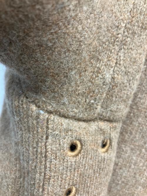 POLO RALPH LAUREN（ポロ・ラルフローレン）POLO RALPH LAUREN (ポロ・ラルフローレン) ハーフジップ厚手ニット ブラウン サイズ:XLの古着・服飾アイテム