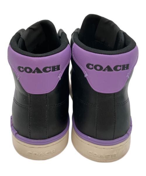 COACH（コーチ）COACH (コーチ) スニーカー ブラック×パープル サイズ:26の古着・服飾アイテム