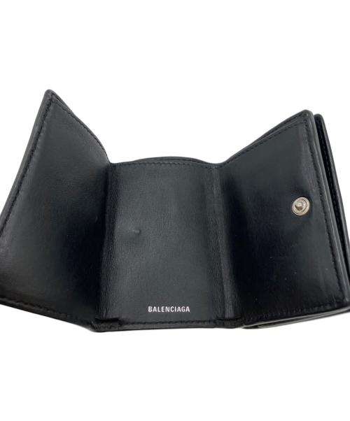 BALENCIAGA（バレンシアガ）BALENCIAGA (バレンシアガ) 3つ折り財布 ブラックの古着・服飾アイテム