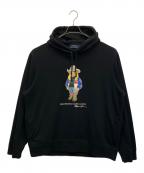 POLO RALPH LAURENポロ・ラルフローレン）の古着「プルオーバーパーカー」｜ブラック
