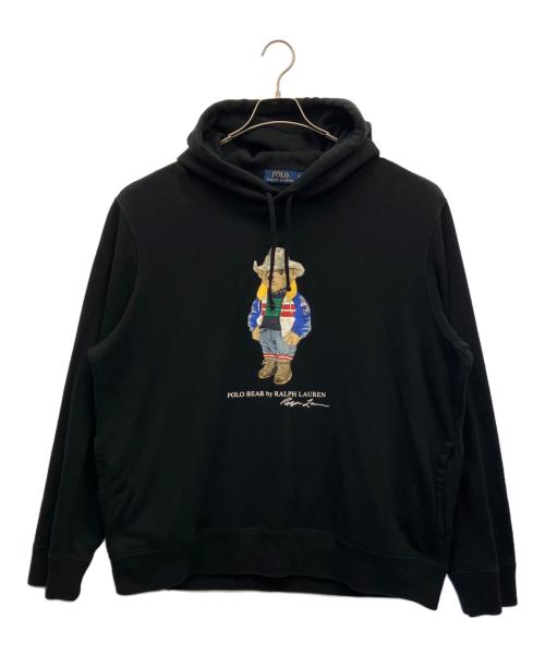 POLO RALPH LAUREN（ポロ・ラルフローレン）POLO RALPH LAUREN (ポロ・ラルフローレン) プルオーバーパーカー ブラック サイズ:XLの古着・服飾アイテム