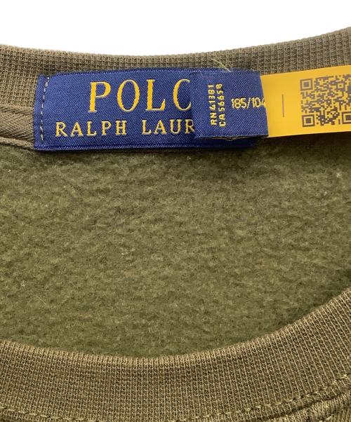 POLO RALPH LAUREN（ポロ・ラルフローレン）POLO RALPH LAUREN (ポロ・ラルフローレン) スウェット オリーブ サイズ:XLの古着・服飾アイテム