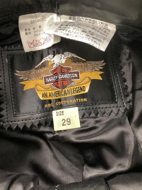 HARLEY-DAVIDSON（ハーレーダビッドソン）HARLEY-DAVIDSON (ハーレーダビッドソン) レザーパンツ ブラック サイズ:29の古着・服飾アイテム