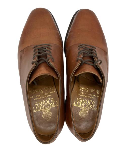 Crockett & Jones（クロケット＆ジョーンズ）Crockett & Jones (クロケット＆ジョーンズ) Paul Smith (ポールスミス) プレーントゥシューズ ブラウン サイズ:7Eの古着・服飾アイテム