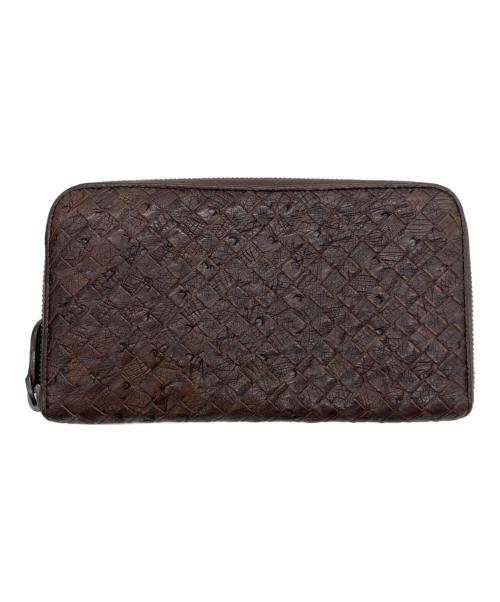 BOTTEGA VENETA（ボッテガベネタ）BOTTEGA VENETA (ボッテガベネタ) 長財布 ブラウンの古着・服飾アイテム