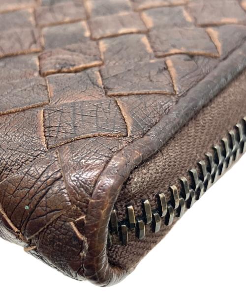 BOTTEGA VENETA（ボッテガベネタ）BOTTEGA VENETA (ボッテガベネタ) 長財布 ブラウンの古着・服飾アイテム