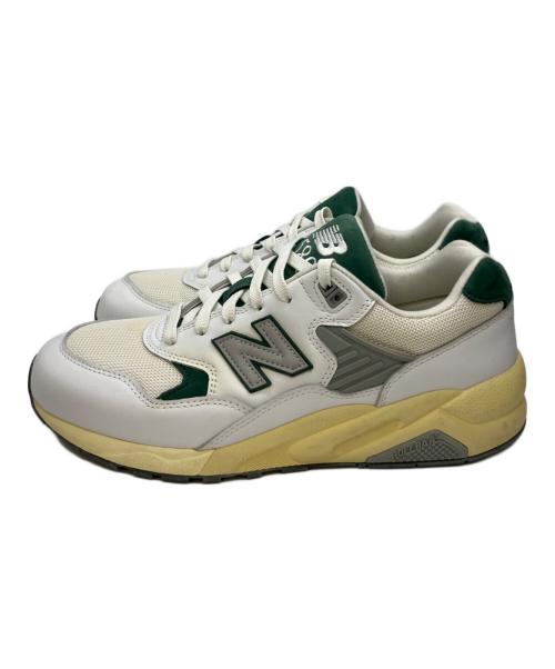 NEW BALANCE（ニューバランス）NEW BALANCE (ニューバランス) ローカットスニーカー ホワイト×グリーン サイズ:28の古着・服飾アイテム