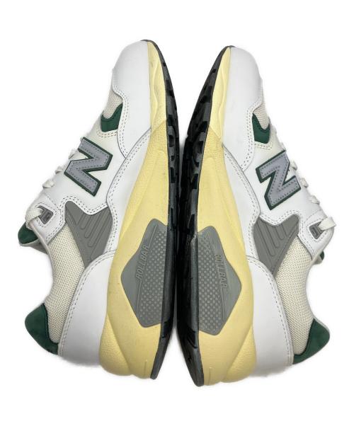 NEW BALANCE（ニューバランス）NEW BALANCE (ニューバランス) ローカットスニーカー ホワイト×グリーン サイズ:28の古着・服飾アイテム