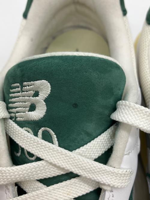 NEW BALANCE（ニューバランス）NEW BALANCE (ニューバランス) ローカットスニーカー ホワイト×グリーン サイズ:28の古着・服飾アイテム