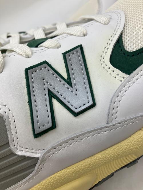 NEW BALANCE（ニューバランス）NEW BALANCE (ニューバランス) ローカットスニーカー ホワイト×グリーン サイズ:28の古着・服飾アイテム