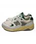 NEW BALANCE (ニューバランス) ローカットスニーカー ホワイト×グリーン サイズ:28：7000円