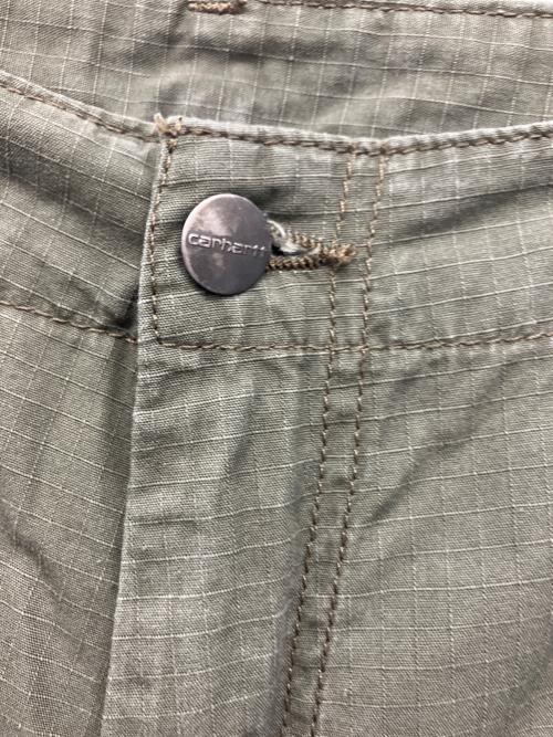 CarHartt（カーハート）CarHartt (カーハート) カーゴパンツ オリーブ サイズ:34×32の古着・服飾アイテム