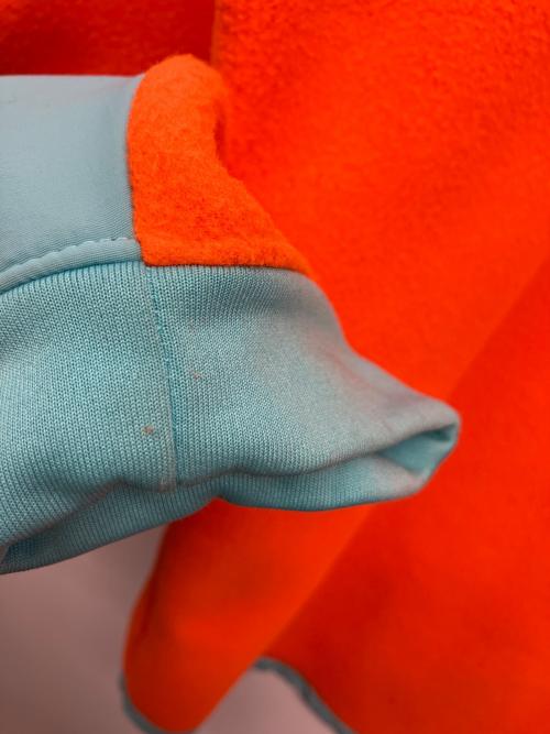 THE NORTH FACE（ザ ノース フェイス）THE NORTH FACE (ザ ノース フェイス) フリースジャケット スカイブルー×オレンジ サイズ:Lの古着・服飾アイテム