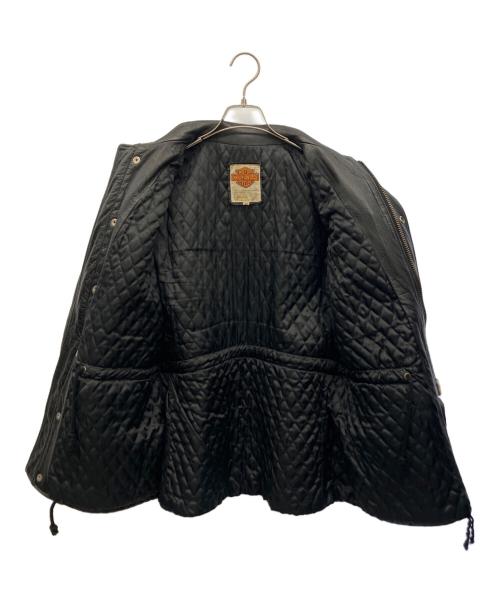 HARLEY-DAVIDSON（ハーレーダビッドソン）HARLEY-DAVIDSON (ハーレーダビッドソン) レザージャケット ブラック サイズ:40の古着・服飾アイテム