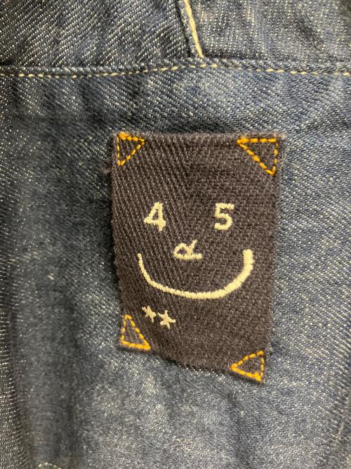45R（フォーティファイブ・アール）45R (フォーティファイブ・アール) オーバーオール インディゴ サイズ:2の古着・服飾アイテム