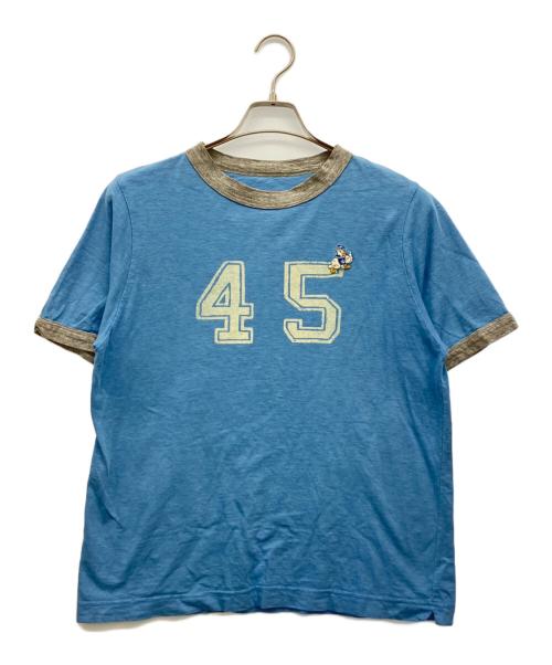 45R（フォーティファイブ・アール）45R (フォーティファイブ・アール) 半袖カットソー スカイブルー サイズ:2の古着・服飾アイテム