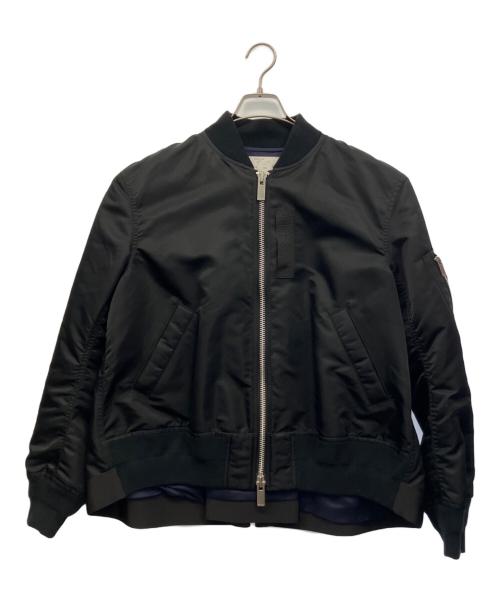 sacai（サカイ）sacai (サカイ) MA-1ジャケット ブラック サイズ:3の古着・服飾アイテム