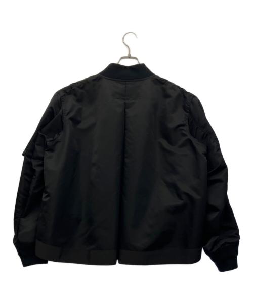 sacai（サカイ）sacai (サカイ) MA-1ジャケット ブラック サイズ:3の古着・服飾アイテム