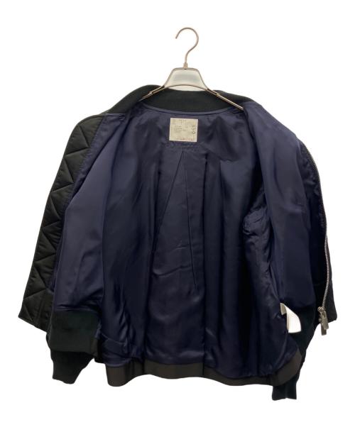 sacai（サカイ）sacai (サカイ) MA-1ジャケット ブラック サイズ:3の古着・服飾アイテム