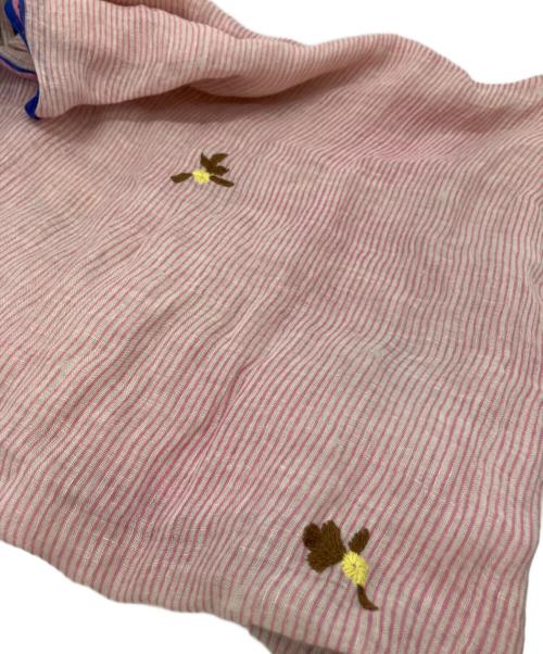 45R（フォーティファイブ・アール）45R (フォーティファイブ・アール) リネンストール ピンクの古着・服飾アイテム