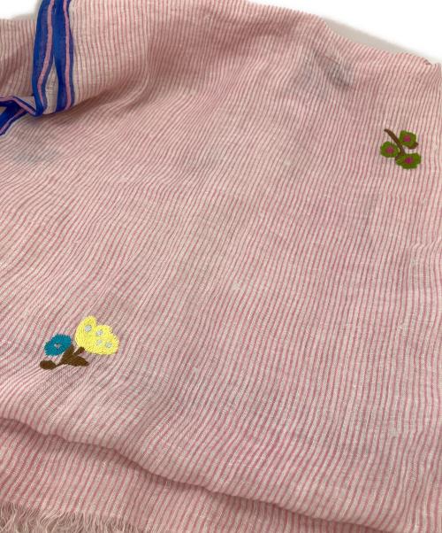 45R（フォーティファイブ・アール）45R (フォーティファイブ・アール) リネンストール ピンクの古着・服飾アイテム