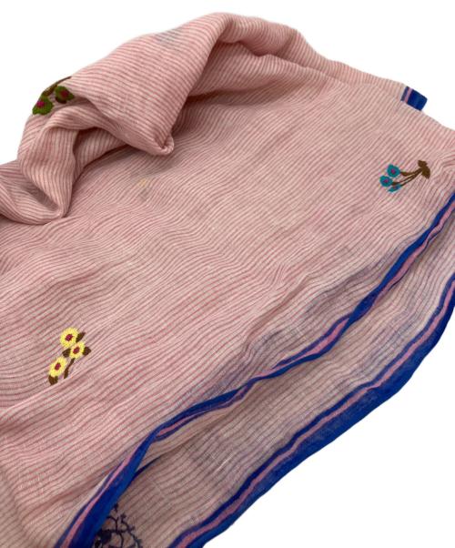 45R（フォーティファイブ・アール）45R (フォーティファイブ・アール) リネンストール ピンクの古着・服飾アイテム