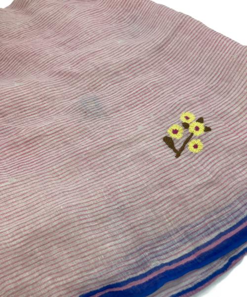 45R（フォーティファイブ・アール）45R (フォーティファイブ・アール) リネンストール ピンクの古着・服飾アイテム