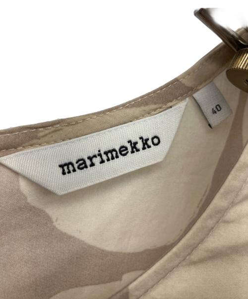 marimekko（マリメッコ）marimekko (マリメッコ) 長袖ワンピース ベージュ サイズ:40の古着・服飾アイテム