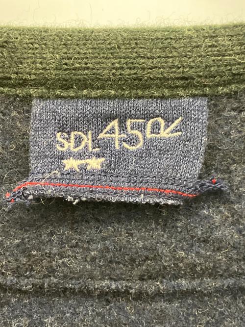 45R（フォーティファイブ・アール）45R (フォーティファイブ・アール) 厚手ニット グレー×グリーン サイズ:2の古着・服飾アイテム