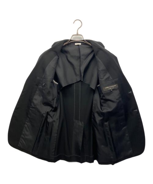 COMME des GARCONS HOMME PLUS（コムデギャルソンオムプリュス）COMME des GARCONS HOMME PLUS (コムデギャルソンオムプリュス) ウールテーラードジャケット ブラック サイズ:Sの古着・服飾アイテム