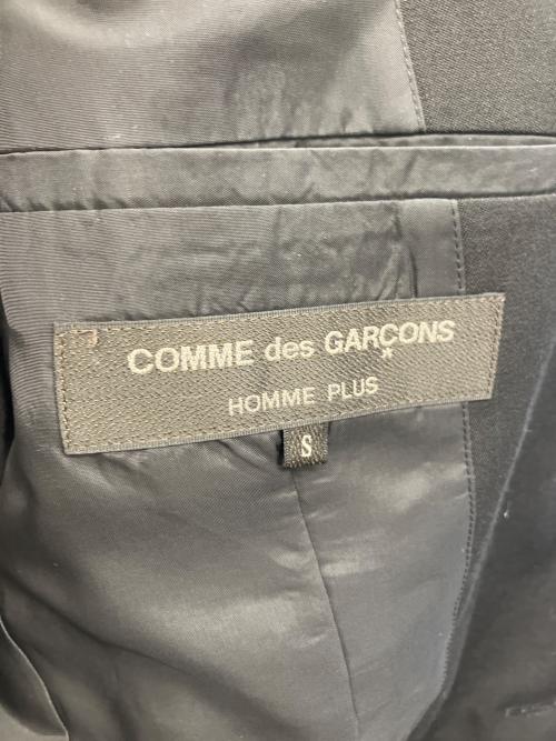 COMME des GARCONS HOMME PLUS（コムデギャルソンオムプリュス）COMME des GARCONS HOMME PLUS (コムデギャルソンオムプリュス) ウールテーラードジャケット ブラック サイズ:Sの古着・服飾アイテム