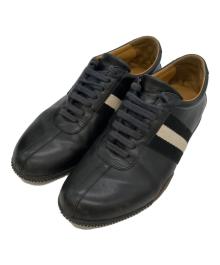 BALLY（バリー）の古着「レザーゴルフローカットスニーカー」｜ブラック