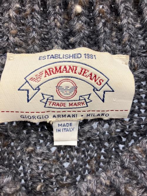 ARMANI JEANS（アルマーニジーンズ）ARMANI JEANS (アルマーニジーンズ) 厚手ニット グレー サイズ:-の古着・服飾アイテム