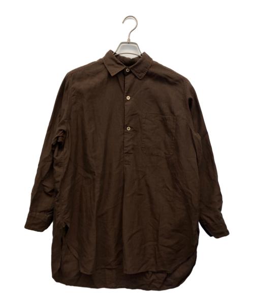 45rpm（45アールピーエム）45rpm (45アールピーエム) グランパプルシャツ ブラウン サイズ:2の古着・服飾アイテム