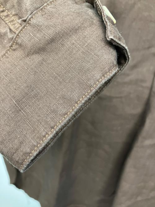 45rpm（45アールピーエム）45rpm (45アールピーエム) グランパプルシャツ ブラウン サイズ:2の古着・服飾アイテム