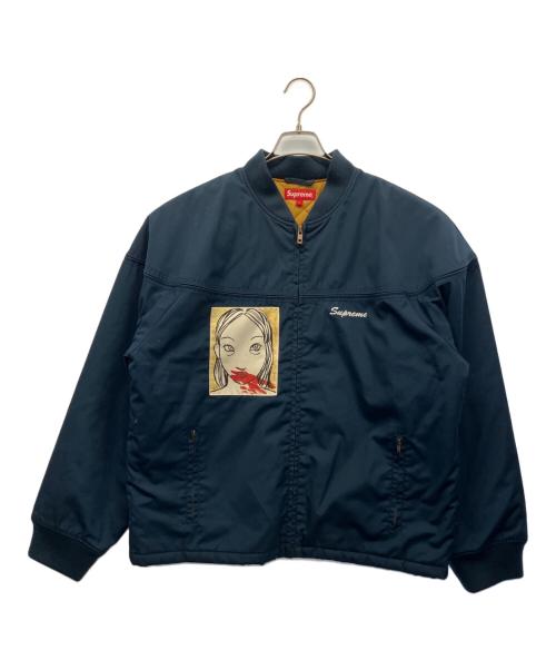 SUPREME（シュプリーム）Supreme (シュプリーム) RITA ACKERMANN マグショットクルージャケット ネイビー サイズ:Lの古着・服飾アイテム