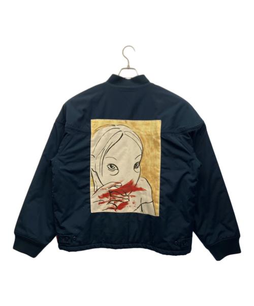 SUPREME（シュプリーム）Supreme (シュプリーム) RITA ACKERMANN マグショットクルージャケット ネイビー サイズ:Lの古着・服飾アイテム